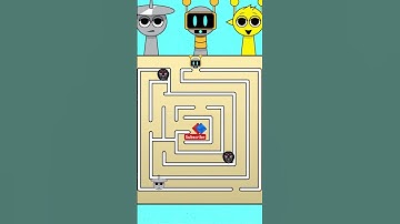 Sprunki Play the Maze – Who Will Win? 🤖🏆 #sprunki #incredibox #animation #funny #brainrot #roblox