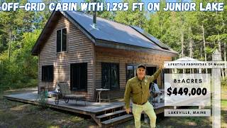 Turnkey Timber-Frame Cabin with 1,295± Feet on Junior Lake| Maine Real Estate