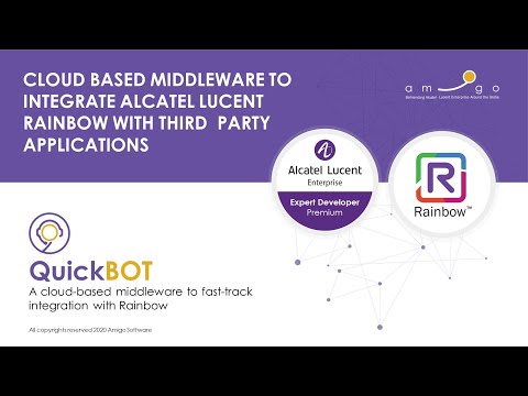 ALE Rainbow CPaaS integration with QuickBOT