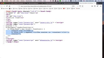 Walking through the DJ4E jQuery DOM modification