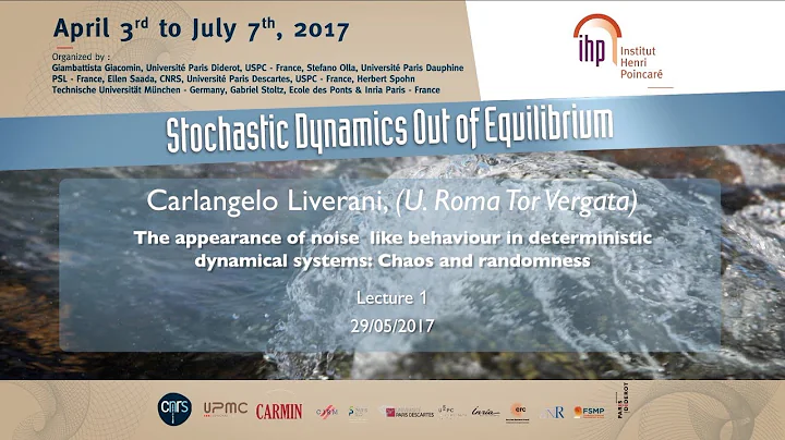 The appearance of noise like behaviour in deterministic dynamical systems - Lecture 1