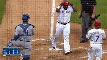 Fielder hits a two-run home run to center