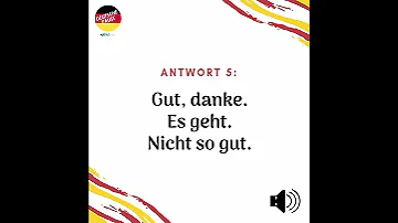 Was ist die Antwort auf Danke?