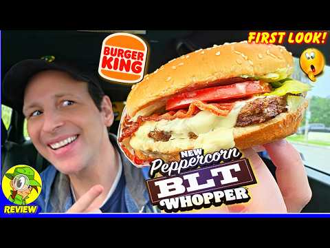 Burger King® Peppercorn BLT Whopper® Review 🍔👑🥓🥬🍅 FIRST LOOK & Taste Test! 👀 Peep THIS Out! 🕵️‍♂️