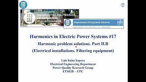 Harmonic problem solutions. Part II.B (Electrical installations) - Harmonics in EPS #17