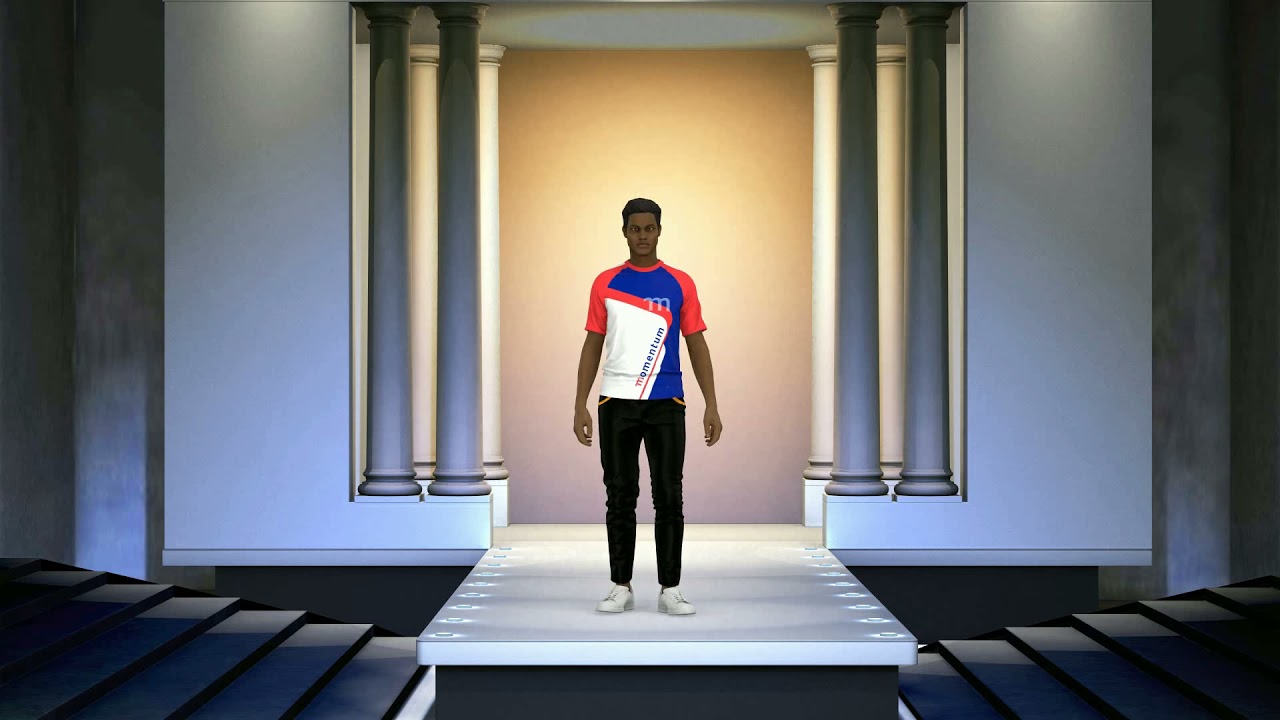 APP316  Unisex Raglan Short Sleeve Moisture Management Sublimation T-Shirt. 3D Walk