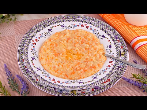 Молочная рисовая каша с тыквой на раз, два, три! Просто и очень вкусно!