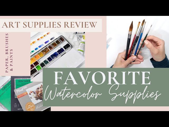  Watercolor Supplies
