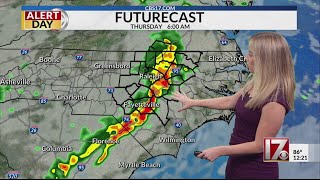 Storm Alert Day Wednesday night into Thursday for central NC