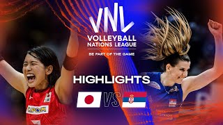 🇯🇵 JPN vs. 🇷🇸 SRB - Highlights Week 2 | Women's VNL 2023