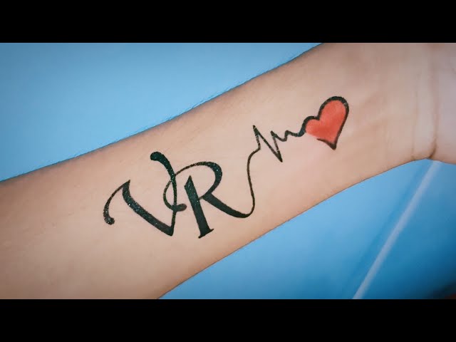 couple tattoo letter Rv #shorts - YouTube