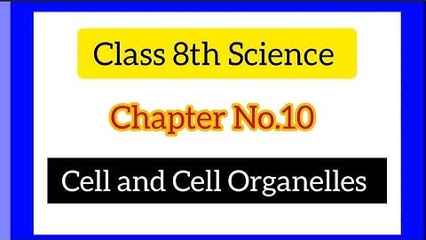 10. Cell and Cell Organelles Swadhyay | Class 8th Science 