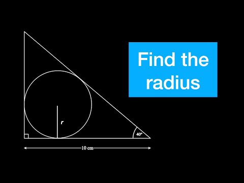 Video: How To Fit A Circle Into A Right Triangle