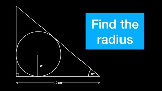 Circles inside right-angle triangles - trigonometry/geometry problems