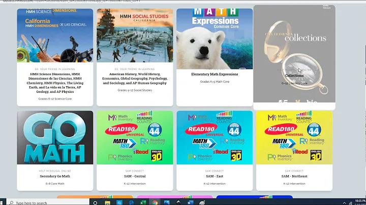 Accessing HMH Textbook and Pretest Through Schoology
