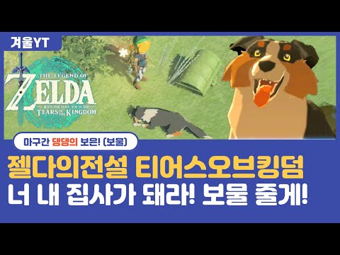 마구간 댕댕이한테 고기를 주면! 보물을 찾아준다고??젤다 왕눈 마구간 강아지 꿀팁! The Legend of Zelda: Tears of the Kingdom dog tip