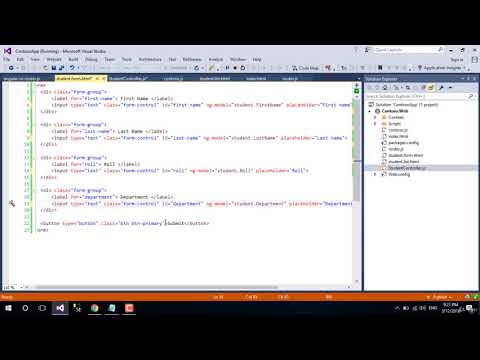 6 02 Declare angularjs model and get the form data