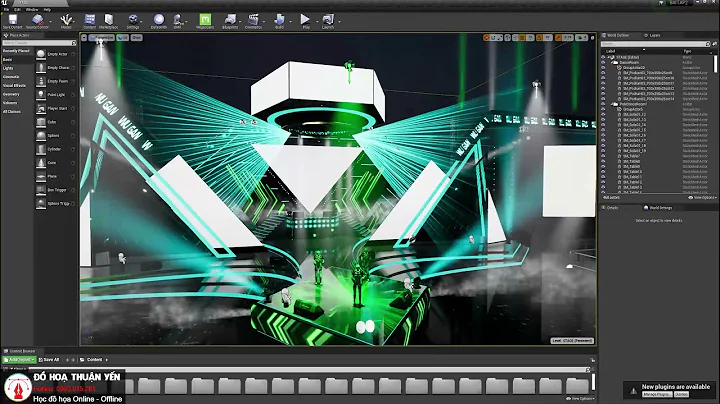 Phần 2 Video Khóa học thiết kế Lighting Show, Event Unreal Engine 5 (UE5)  với hệ thống đèn DMX