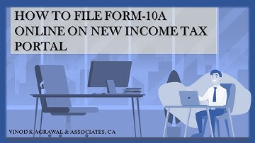 HOW TO FILE FORM-10A ONLINE IN NEW INCOME-TAX PORTAL | IN HINDI
