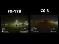 skyzone o4o pro dvr  fx17-b vs c03 flight in the dark  #proxy #passion #drone #analog #fpv