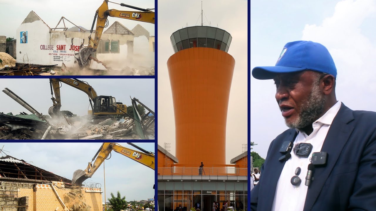 Aéroport de Ndjili: opération de récupération de l’emprise de l’État avec l’Excellence Léon Mulumba 