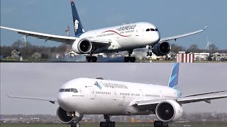 AMSTERDAM Schiphol Planespotting 2019 with GARUDA INDONESIA 777 CLOSE UP