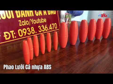 Video Phao Nhựa ABS. Dùng làm Lưới Đánh cá Biển, Cá nước... - youtube