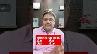 Which Port is used by DNS #techgurumanjit #ccna #shorts
