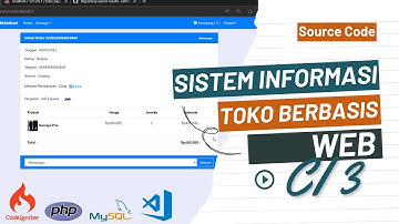 Free Project Sistem Informasi Toko berbasis Web | Codeigniter
