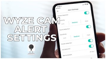 4 - WYZE CAM ALERT SETTINGS