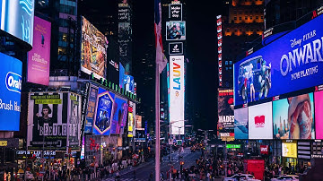 4k Timelapse video Times Square Night