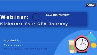 Recorded Webibar - Kick Start your CFA Program