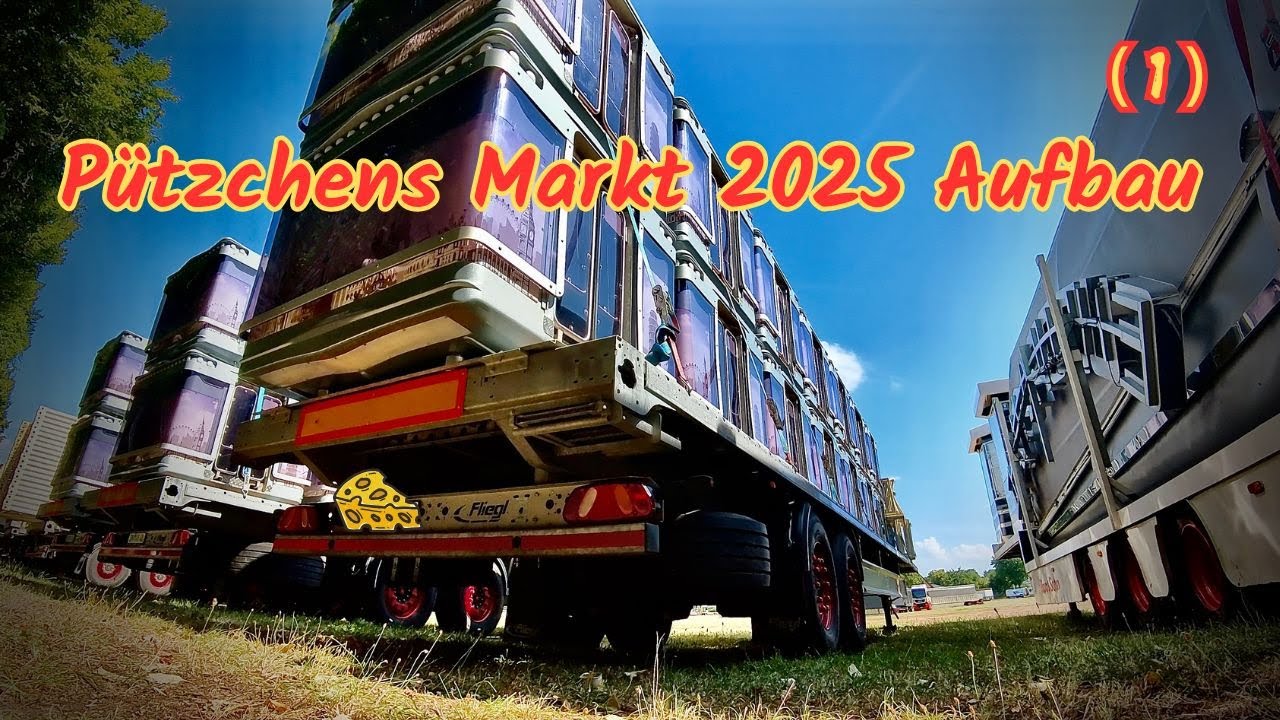 Pützchens Markt Bonn 2025 Aufbau+Rundgang (1) Vorbereitungen rund um das Marktgelände beginnen 🎡