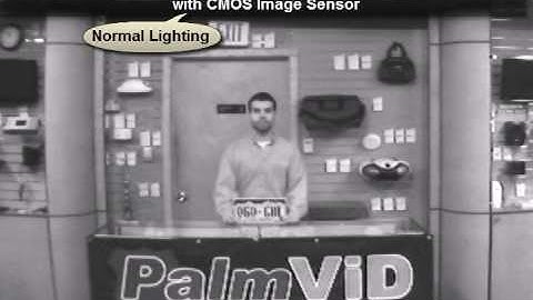 PalmVID Black & White Video Camera with CMOS Image Sensor Sample Video