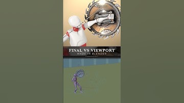 Final render vs 3D viewport | Shield saw rig showcase #shorts #blender