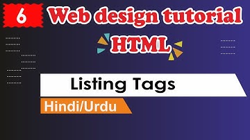 HTML Listing Tags Tutorial in Hindi _ Urdu - Part I