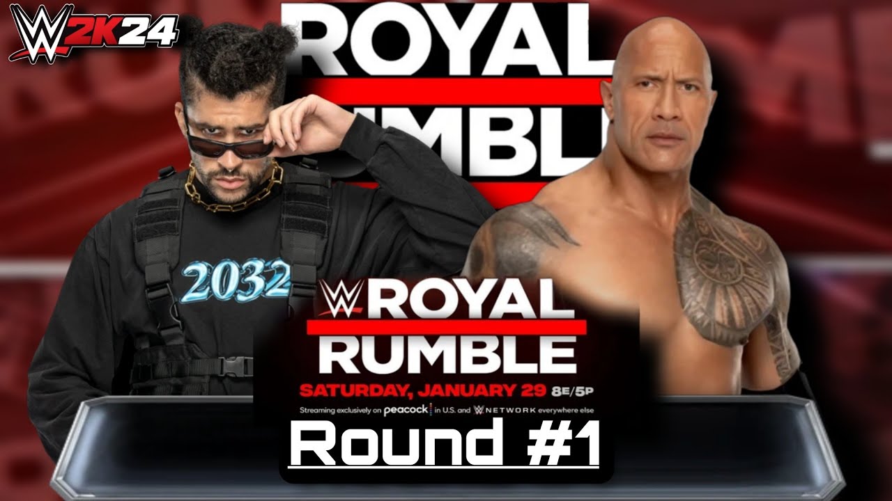 WWE 2K24 - Bad Bunny vs. The Rock – Championship Tournament Round 1 ...