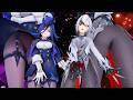 Genshin Impact MMD Lonely Lonely Clorinde Arlecchino 