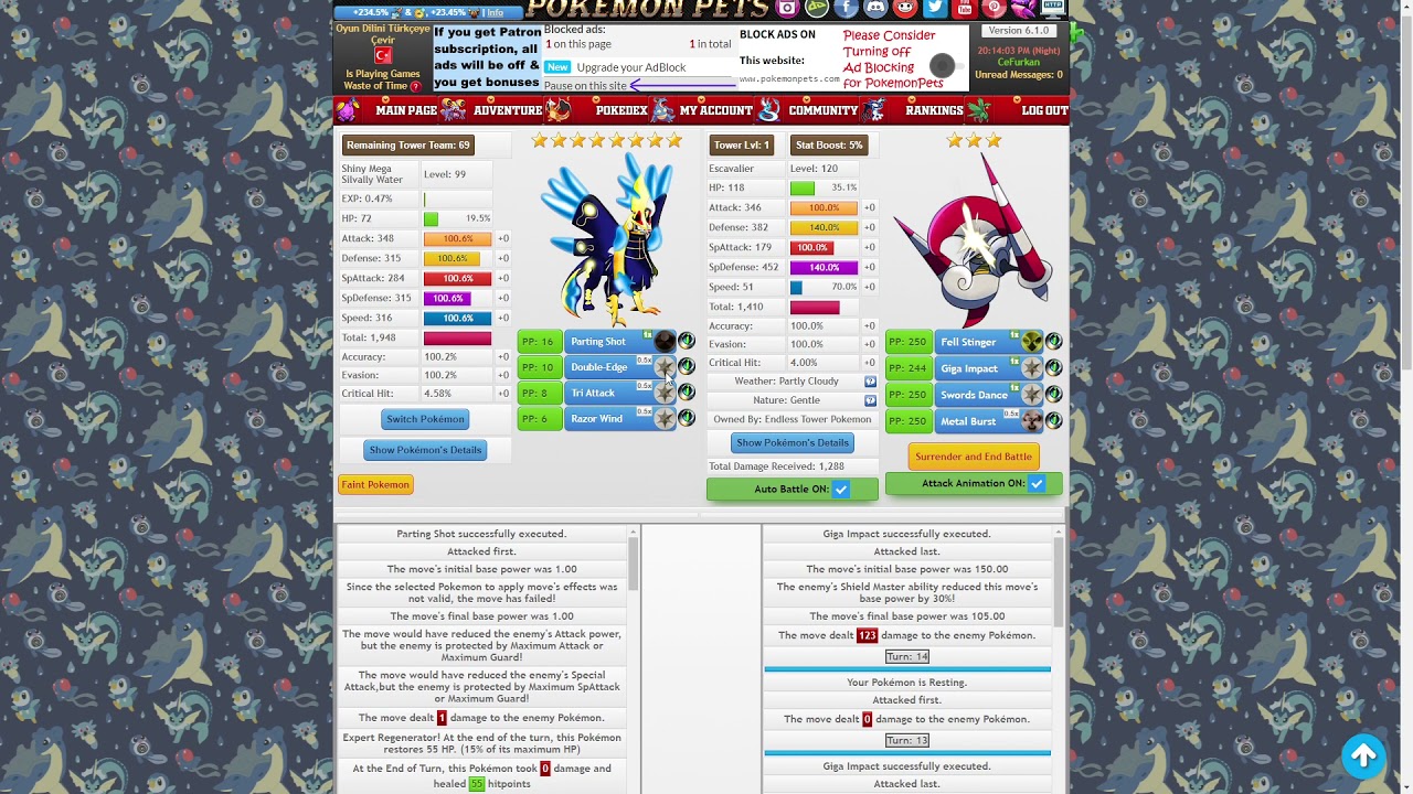 ♞ Fan made Online Pokémon MMO RPG Game PokemonPets just started