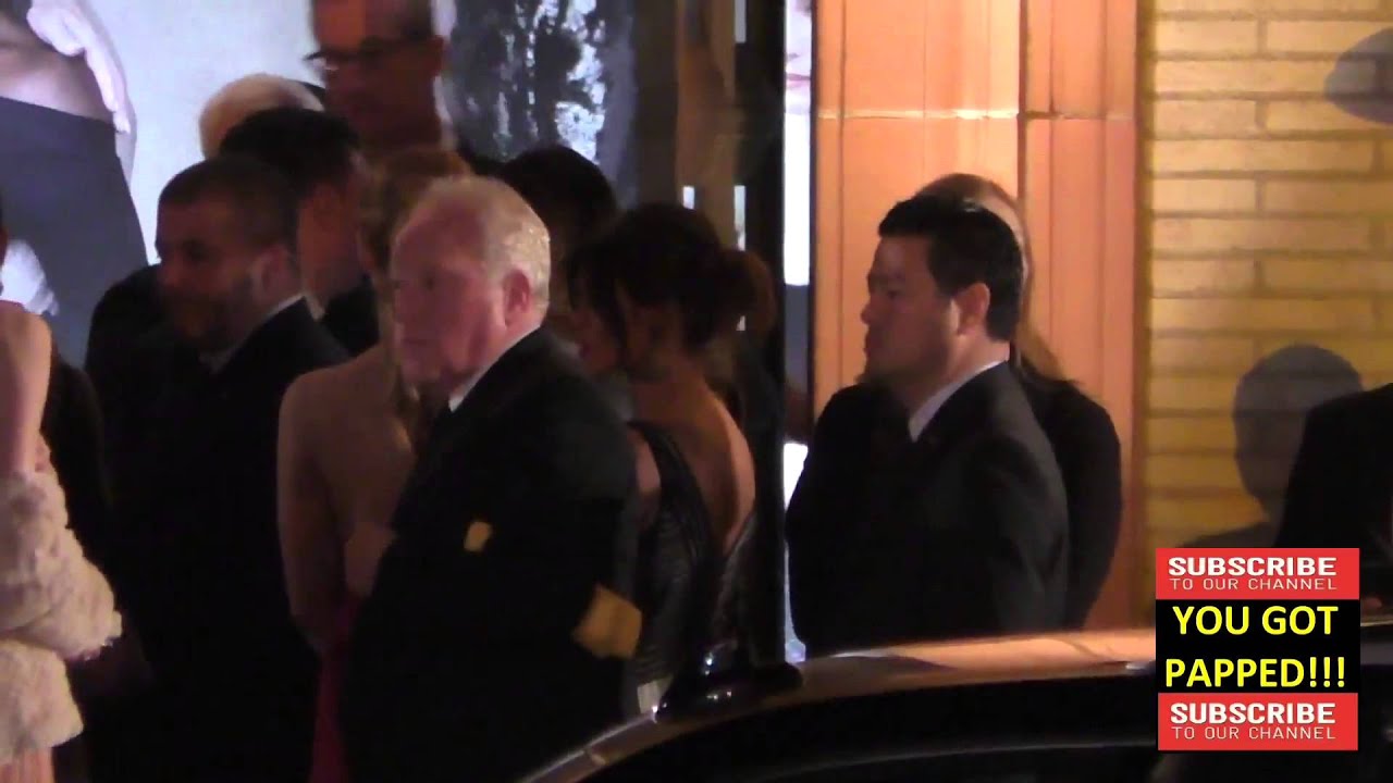 Danielle Vasinova arrives to the Vanity Fair Oscar Award Party at Wallis Annenberg Center in Beverly