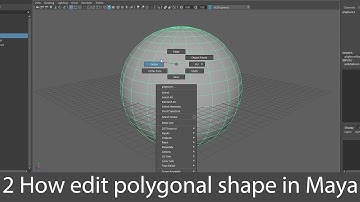 2 How to Edit Polygonal shape | Maya Tutorials [Hindi]