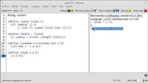 Racket – Trabajando de forma eficiente con Dr. Racket