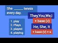 The Present Simple Tense. Grammar Quiz.