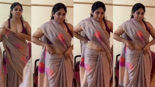 Malayalam Singer Abhaya Hiranmayi Saree D Malayalam