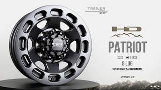HD OFF-ROAD - PATRIOT Satin Gray 8-LUG (TRAILER VERSION) - SPOTLIGHT
