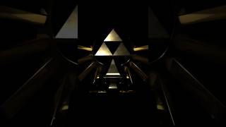 Hylian Crest and Triforce #blender3d #nintendo #zelda #ocarinaoftime  #HylianCrest  #triforce