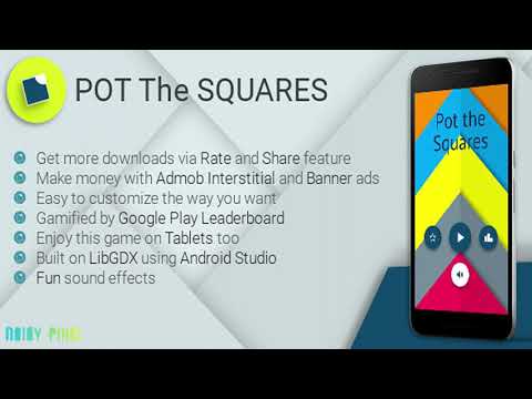Pot the Squares - Material | Leaderboard | Admob | Codecanyon Scripts and Snippets
