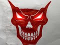 Red skull 💀 scary 😱 animation