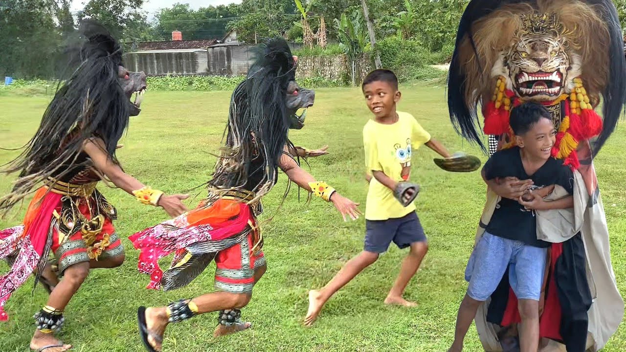 NGAKAK BANGET !! MOMEN MOMEN LUCU BARONGAN NGAMUK GEMBONG AJI JOYO 