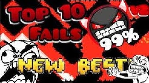 Top 10 Most Stupid Fails Ever In Insane Demons #2 [GEOMETRY DASH] [Mike4Gaming Reupload]